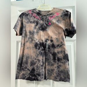 NEW Affliction Breast Cancer Pink Ribbon Tee Short Sleeve T-Shirt Top